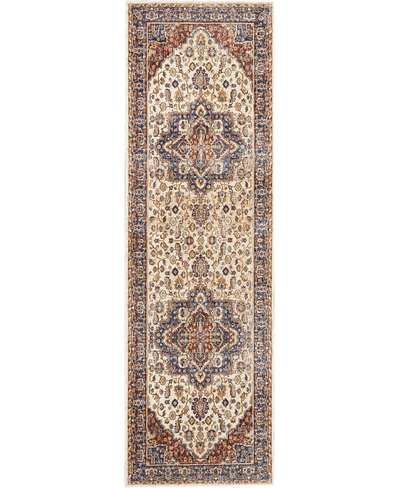 Closeout! Nourison Home Lagos LAG04 Cream 2'3" x 7'6" Runner Rug