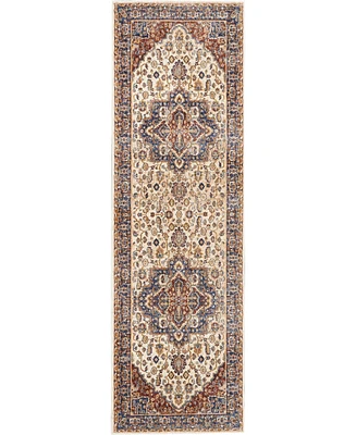 Closeout! Nourison Home Lagos LAG04 Cream 2'3" x 7'6" Runner Rug