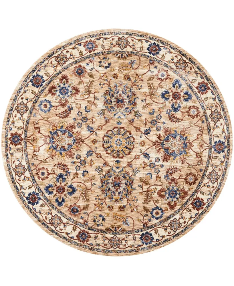 Nourison Home Lagos LAG04 Beige 5' Round Rug