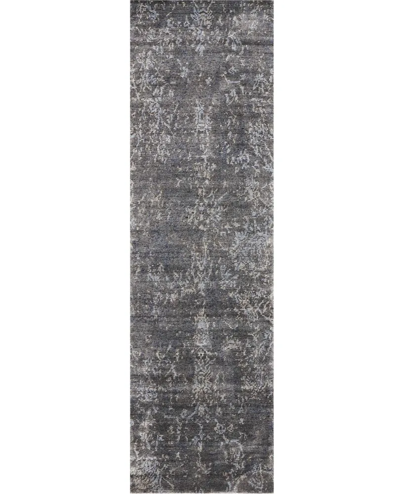 Nourison Home Lucent LCN04 Charcoal 2'3" x 8' Runner Rug