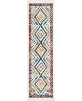 Nourison Home Navajo NAV02 White 2'2" x 7'9" Runner Rug