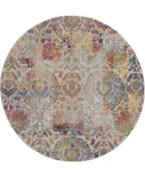 Nourison Home Ankara Global ANR06 Ivory 4' Round Rug