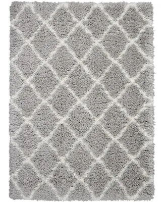 Nourison Home Luxe Shag LXS02 Ivory 4' x 6' Area Rug