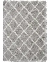 Nourison Home Luxe Shag LXS02 Ivory 4' x 6' Area Rug