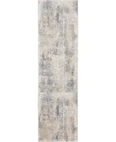 Nourison Home Rustic Textures RUS05 Beige and Gray 2'2" x 7'6" Runner Rug