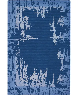 Nourison Home Symmetry SMM02 Navy 5'3" x 7'9" Area Rug