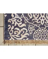 Nourison Home Aldora ALD13 Cobalt 7'9" x 9'9" Area Rug