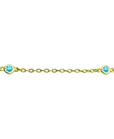 Giani Bernini Multi-Stone Ankle Bracelet (Also Cubic Zirconia), Created for Macy's