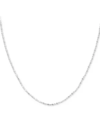 Giani Bernini Sterling Silver Necklace, 24" Dot Dash Link