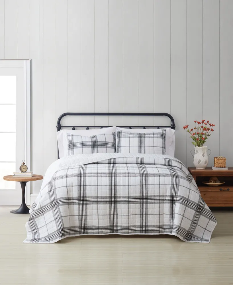 Plaid Full/Queen 3-Piece Quilt Set