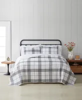 Plaid Full/Queen 3-Piece Quilt Set