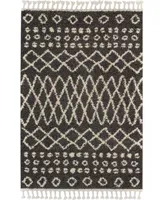 Closeout! Nourison Home Moroccan Shag MRS02 Charcoal 3'11" x 6'7" Area Rug