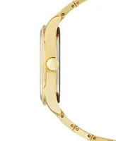 Citizen Eco-Drive Women's Arezzo Diamond Gold-Tone Stainless Steel Bracelet Watch 32mm - Gold