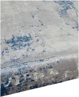 Sunbrella Modern Sm-02 Gray/Blue 9' x 12' Area Rug