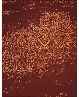 Nourison Home Opaline OPA08 Cinnabar 3'9" x 5'9" Area Rug