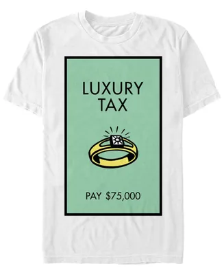 Monopoly Men's Luxury Tax Pay Short Sleeve T-Shirt