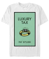 Monopoly Men's Luxury Tax Pay Short Sleeve T-Shirt