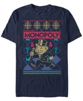 Monopoly Men's Christmas Style Short Sleeve T-Shirt