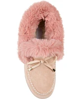 Journee Collection Women's Midnight Faux Fur Moc Slippers