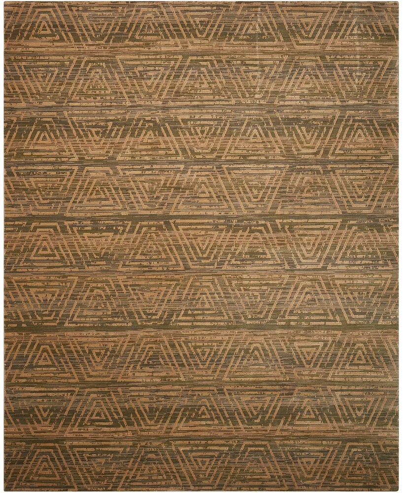 Nourison Home Silken Allure SLK20 Silver 7'9" x 9'9" Area Rug