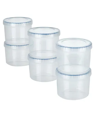 Lock n Lock Easy Essentials 12-Pc. Twist Round Food Storage Set, 22-Oz.