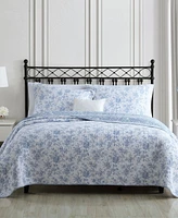 Laura Ashley Walled Garden Reversible Piece Quilt Set