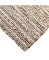 Dakota Stripe Grey 5" x 7'6" Area Rug