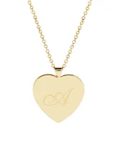 brook & york Isabel Initial Heart Gold-Plated Pendant Necklace - Gold