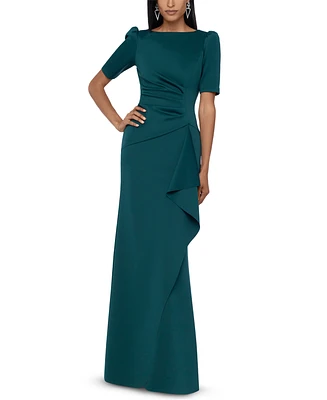 Xscape Ruched A-Line Gown