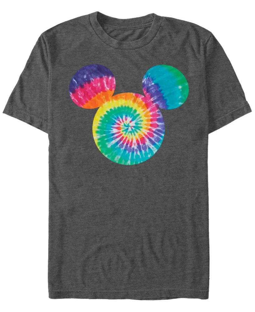 Fifth Sun Men's Mickey Tie Dye Fill Short Sleeve T-Shirt