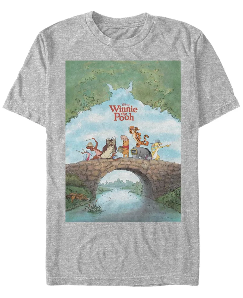 Fifth Sun Men's Pooh Poster Short Sleeve T-Shirt