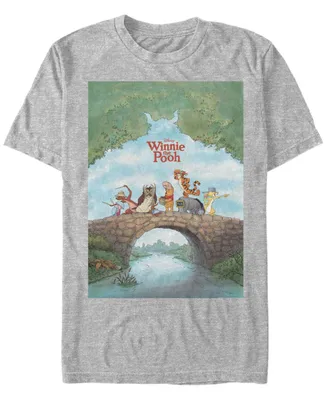 Fifth Sun Men's Pooh Poster Short Sleeve T-Shirt