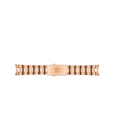 Tissot Women's Swiss Pr 100 Sport Chic T-Classic Diamond (1/20 ct. t.w.) Rose Gold-Tone Stainless Steel Bracelet Watch 36mm