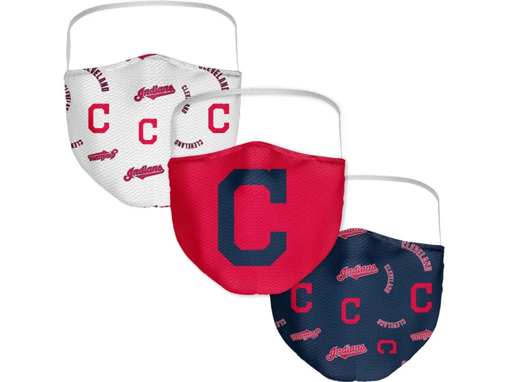 Fanatics Cleveland Indians 3-Pk. Face Mask