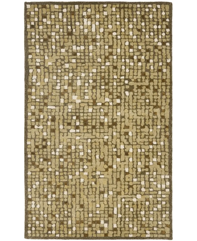 Martha Stewart Collection Mosaic MSR3623A Brown 5' x 8' Area Rug