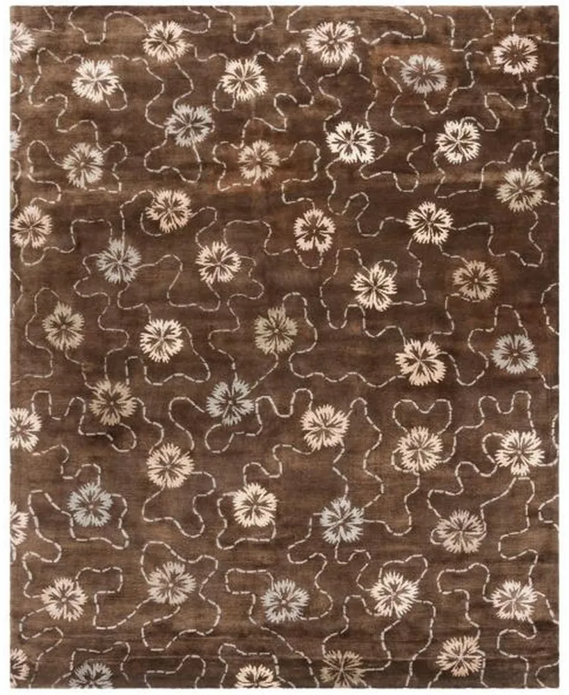 Martha Stewart Collection Garland MSR3267C Mocha 8'6" x 11'6" Area Rug