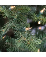 Puleo 6.5" Pre-Lit Natural Fir Artificial Christmas Tree