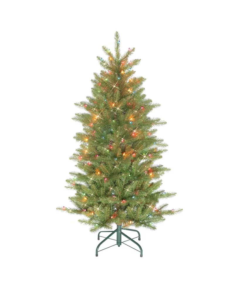 Puleo 4.5" Pre-Lit Slim Fraser Fir Artificial Christmas Tree