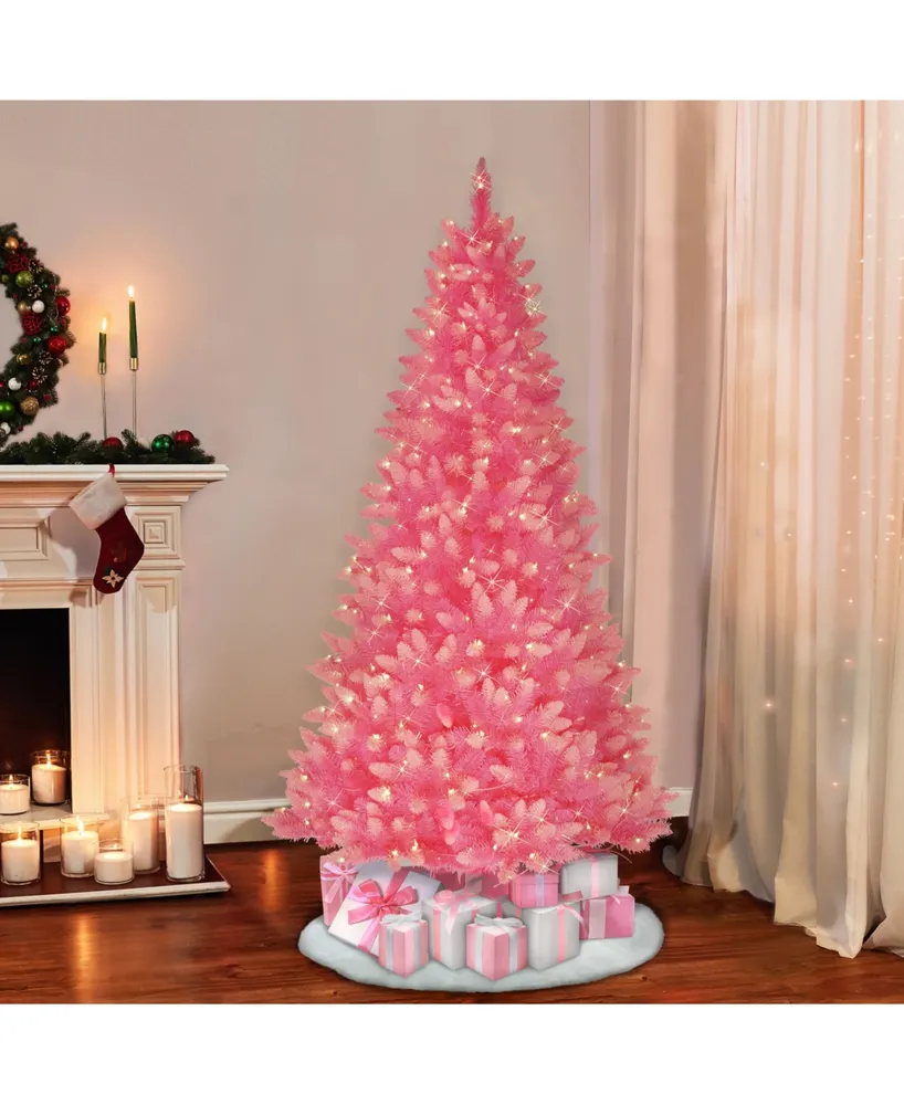 Puleo 6.5" Pre-Lit Fashion Artificial Christmas Tree