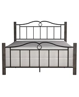 Hillsdale Dumont Arched Metal and Wood Queen Bed