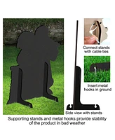 Designocracy by Susan Winget Dark Night Presents Santa Outdoor, Wall and Lawn Decor