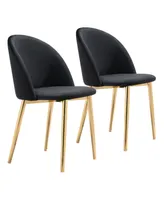 Zuo Cozy Dining Chair, Set of 2