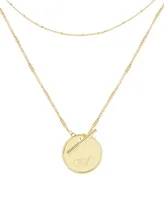 brook & york 14K Gold Plated Grace Initial Layering Necklace Set