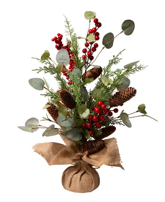 Glitzhome Christmas Floral Table Tree decor