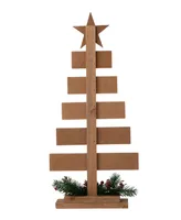 Glitzhome Wooden Sign Table Tree decor