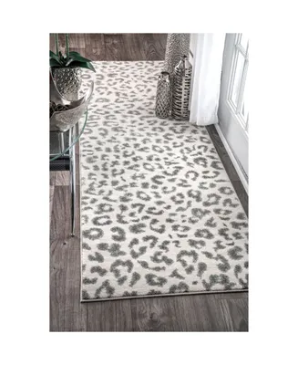 nuLoom Leopard 2'6" x 10' Runner Rug