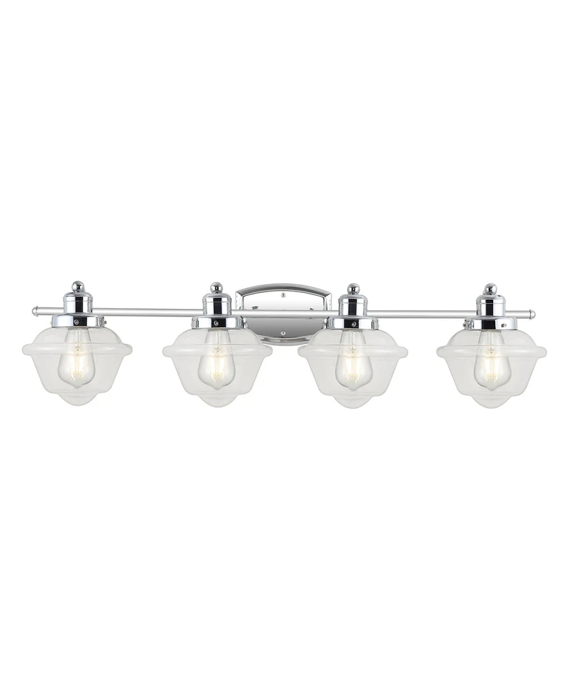 Orleans Iron/Glass Schoolhouse Led Vanity Light