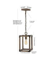 Jonathan Y Magnolia Adjustable Rustic Farmhouse Led Pendant