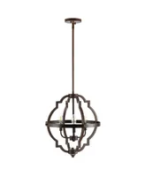 Jonathan Y Ogee 3-Light Adjustable Rustic Industrial Led Pendant