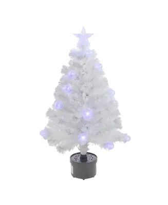 Northlight Pre-Lit Iridescent Fibre Optic Artificial Christmas Tree